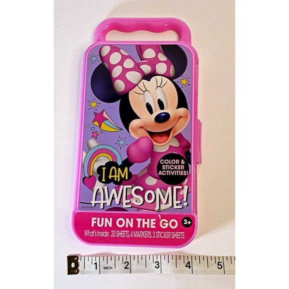Minnie Mouse | Fun On The Go Color & Sticker Activities Set- NEW! | Ages 3+ - Picture 4 of 4